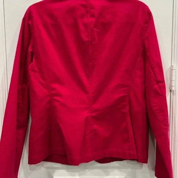 Lands' End Fleece Blazer Raspberry Size 10 - Picture 5 of 11